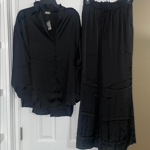 Free people Dreamy Days Solid PJ set (black) - Picture 5 of 7